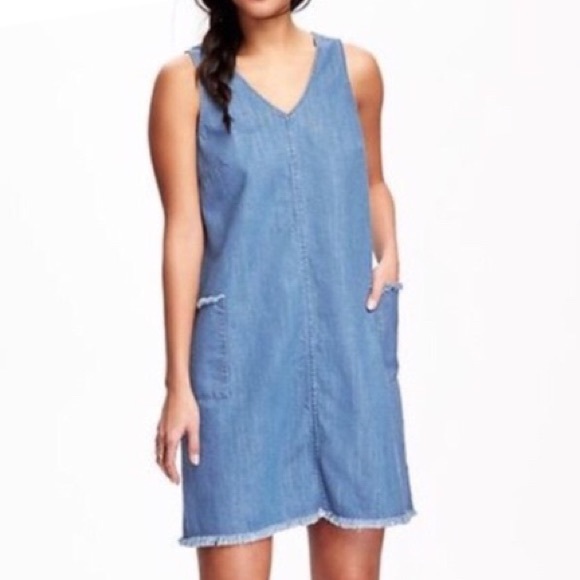 Old Navy Denim Shift Dress - Picture 1 of 4